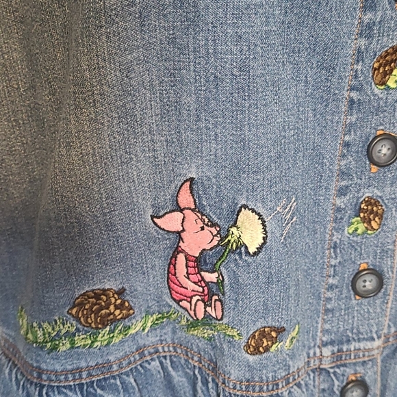Vintage Disney dress 90's cotton pooh piglet - Picture 5 of 13